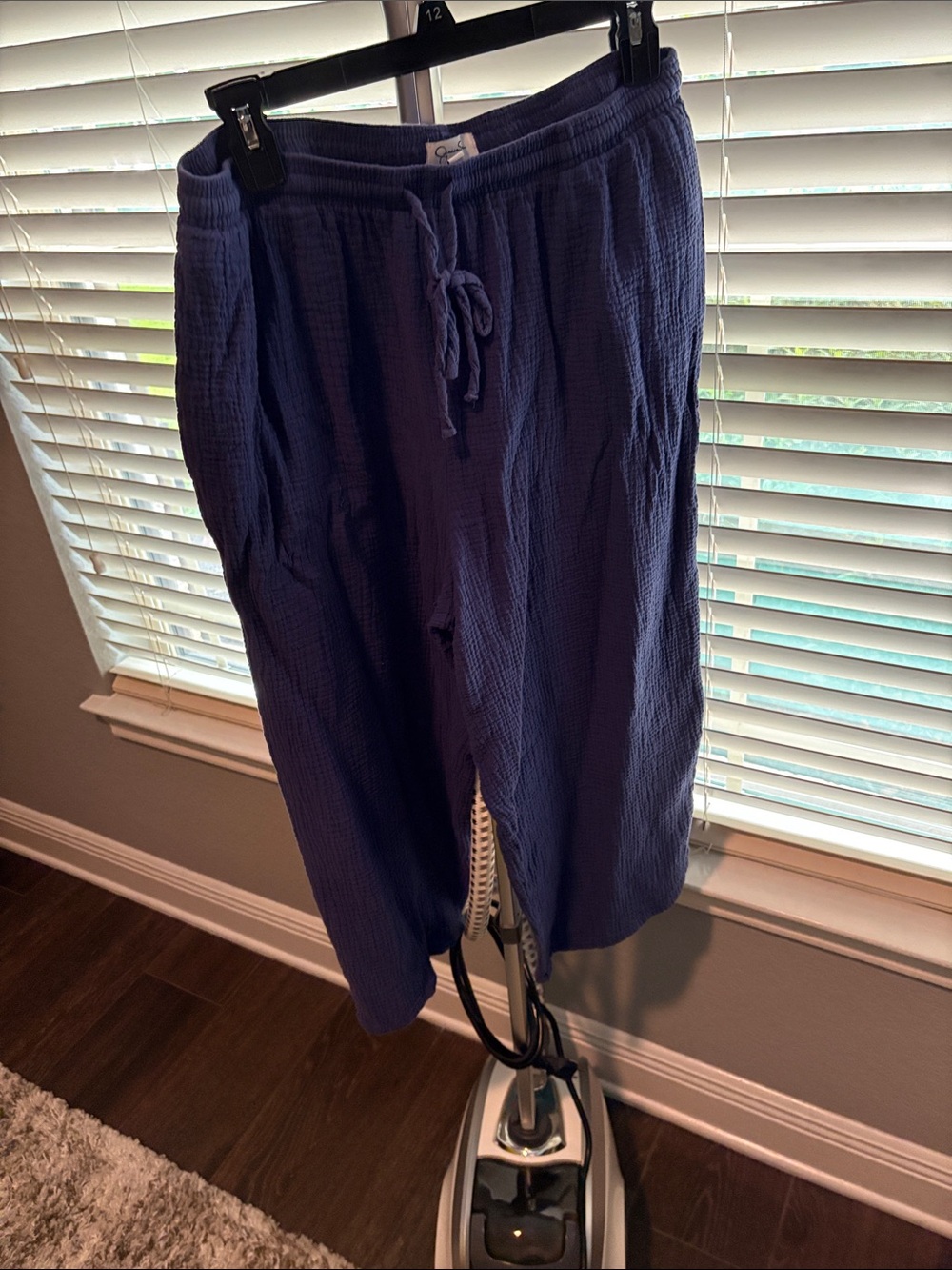 Jessica Simpson Purple Gauze Drawstring Lounge Pants